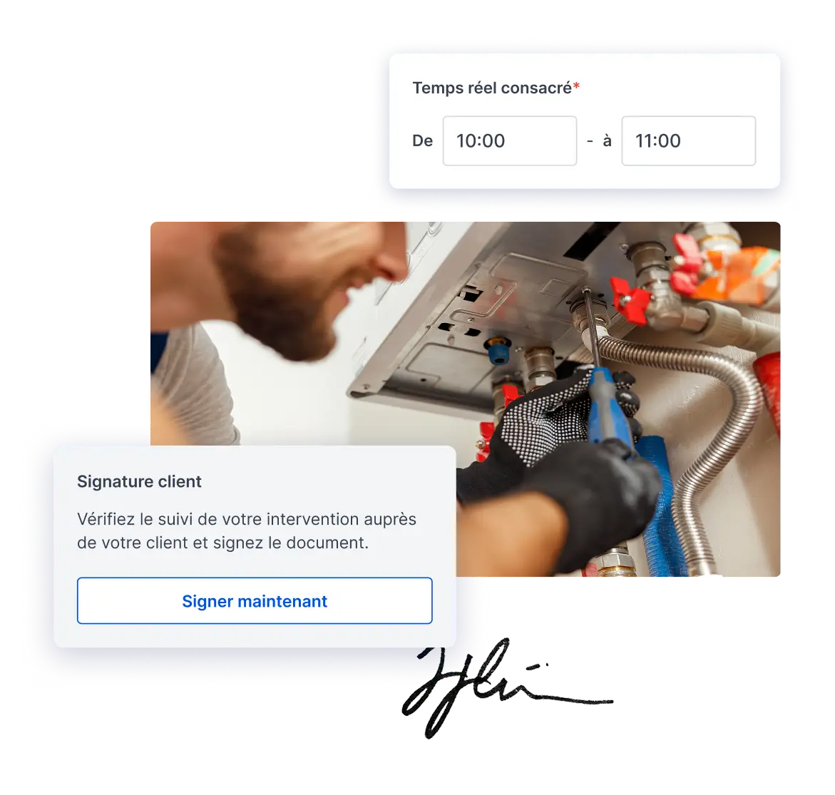 Intervention terminée ? Rapport instantané