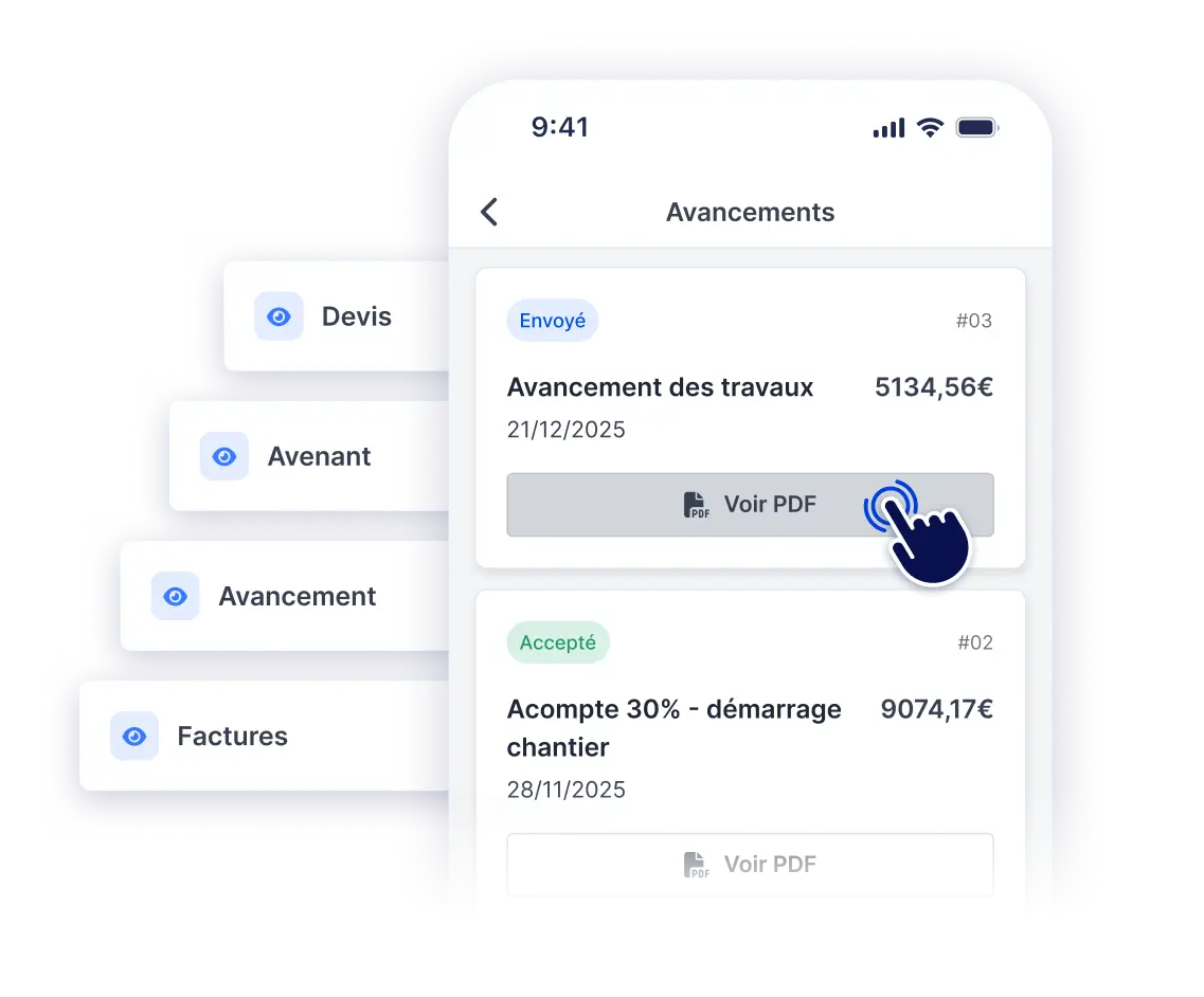 Vos documents chantier toujours avec vous !