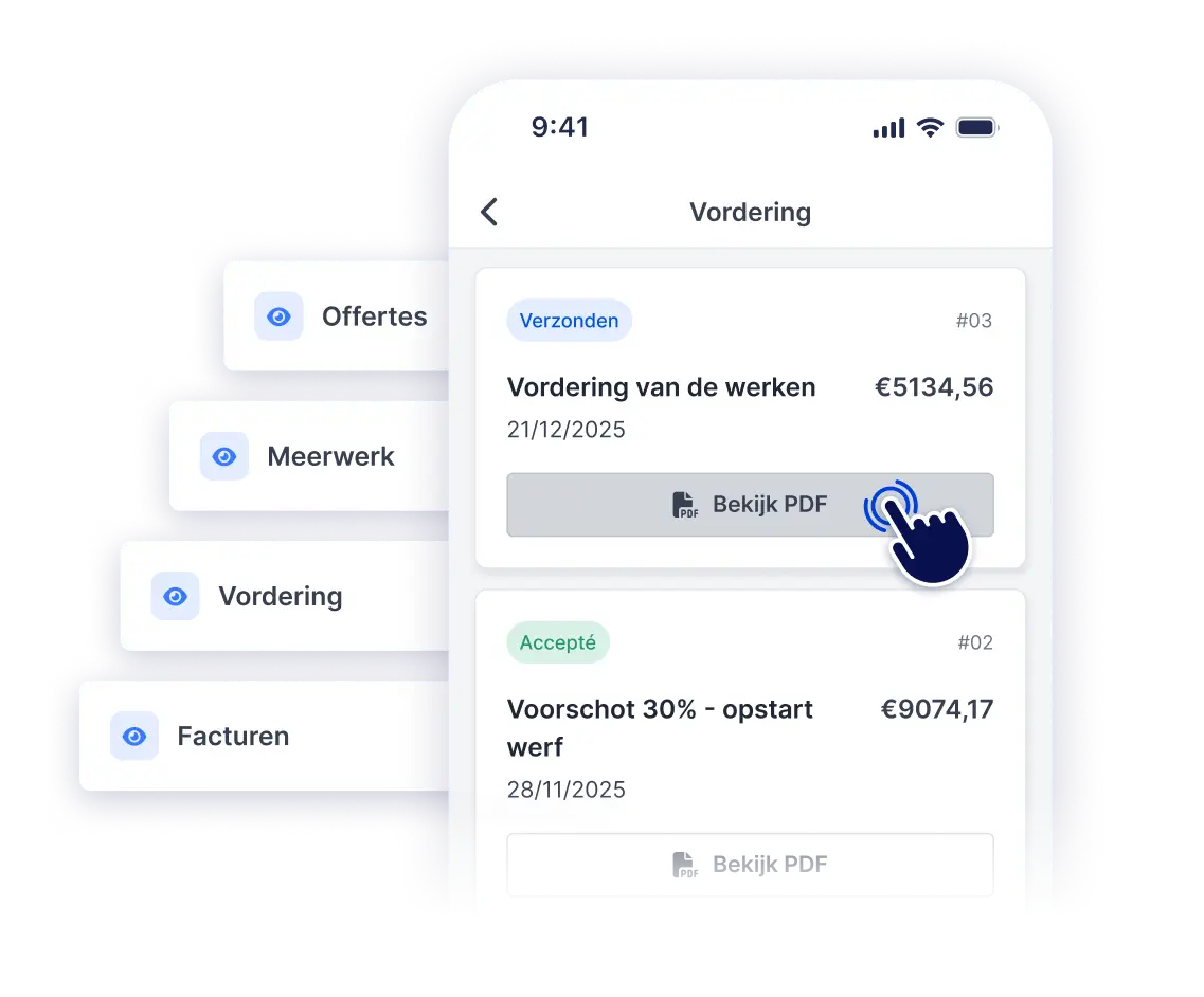 Al jouw werfdocumenten in je broekzak!