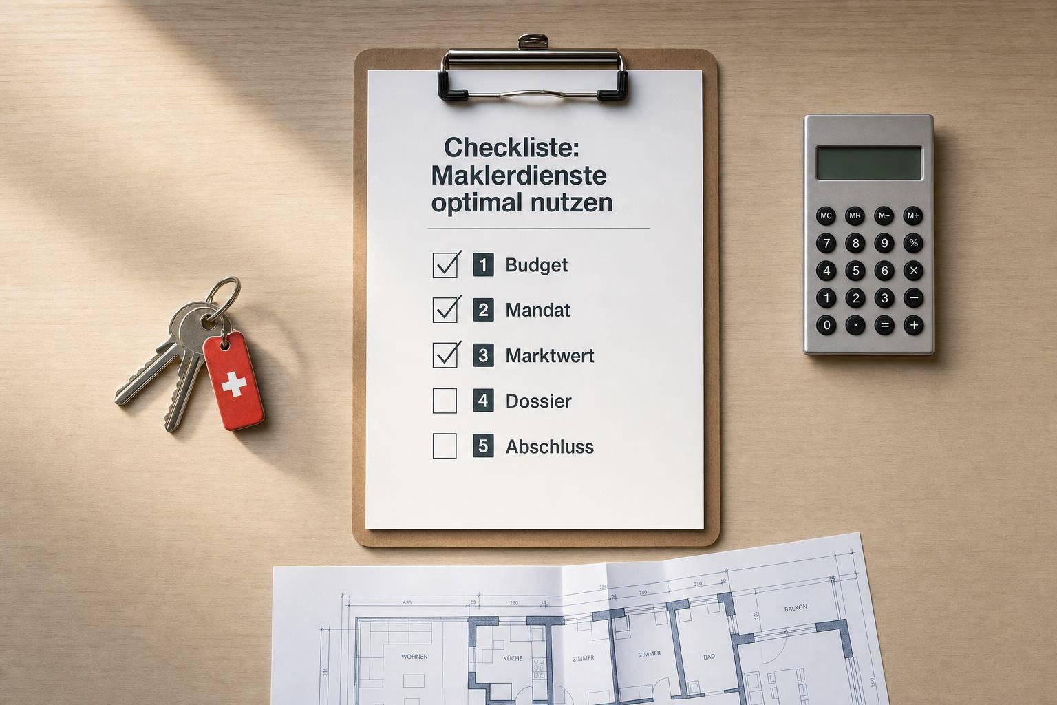 Checkliste: Maklerdienste optimal nutzen