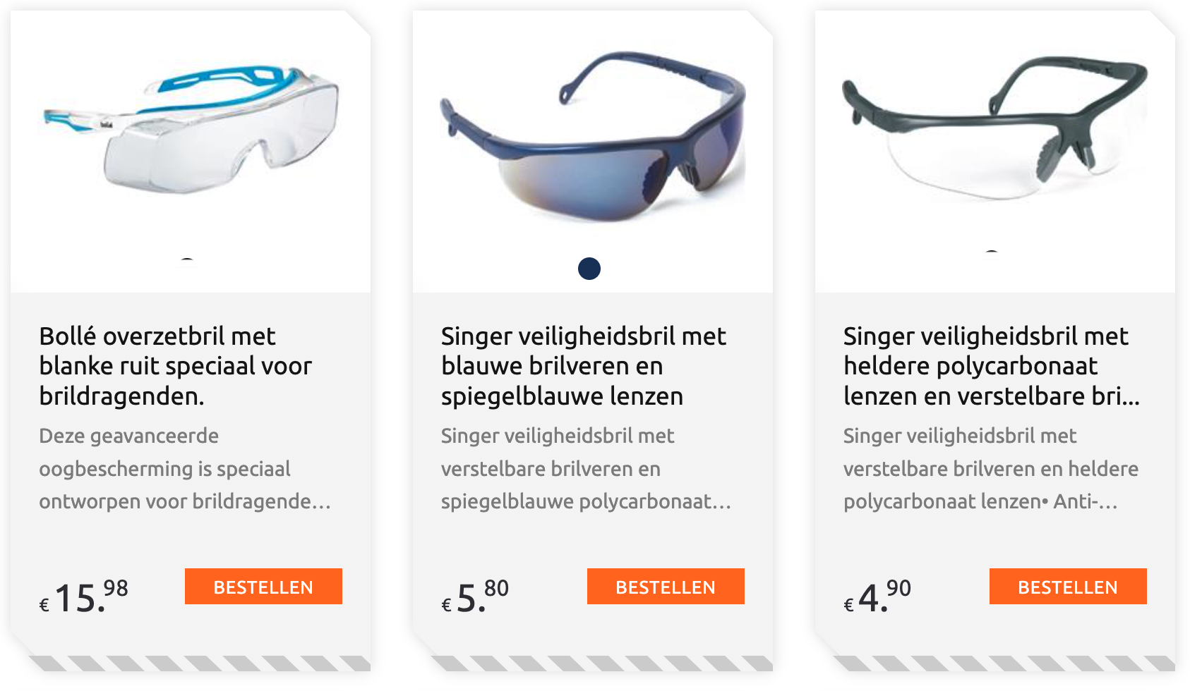 veiligheidsbril verplicht
