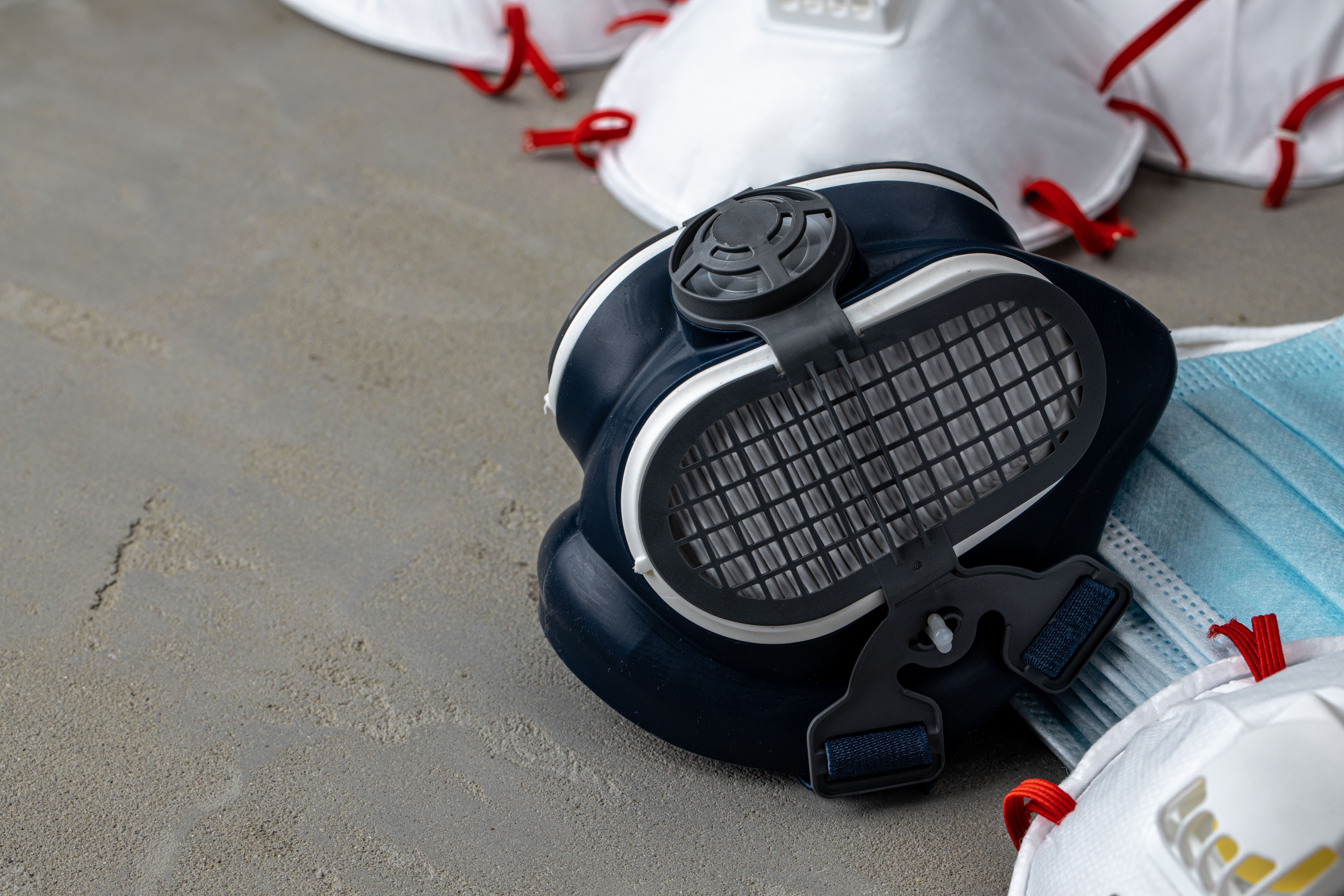 PAPR masker op de bouw