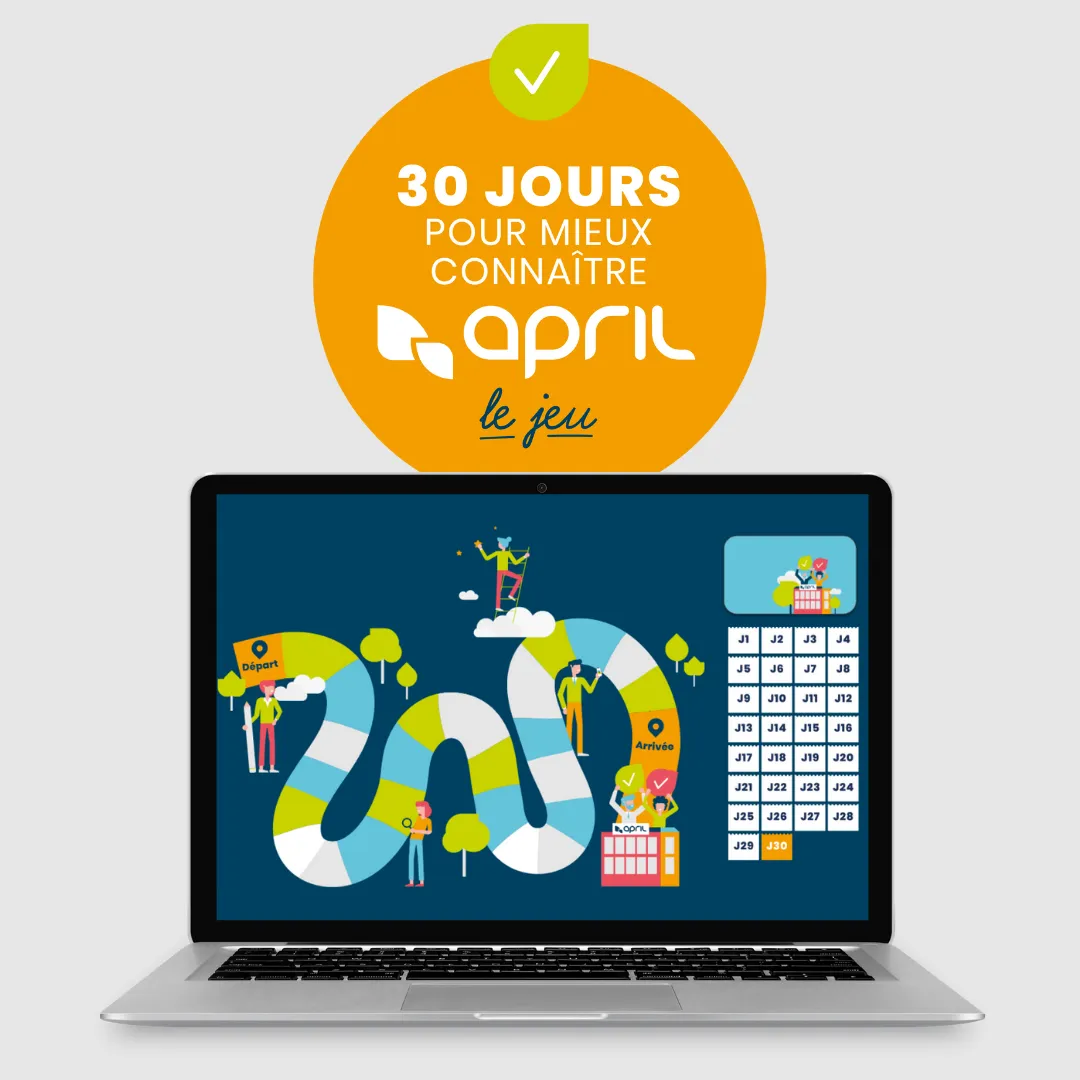 Jeu pédagogique digital sur-mesure pour l'onboarding et l'intégration des nouveaux collaborateurs du groupe April