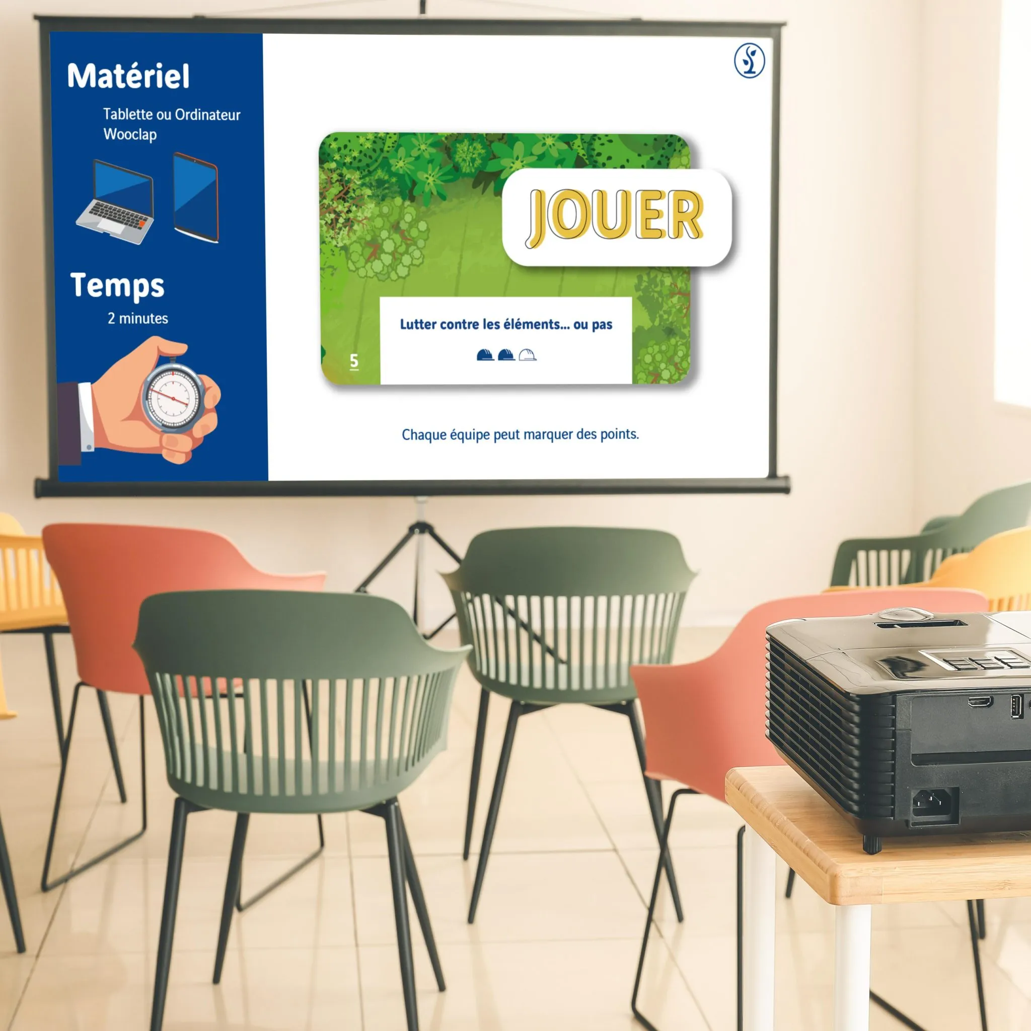 Diaporama ludopédagogique interactif pour former les ingénieurs Eurovia à la préservation de l'environnement sur chantier