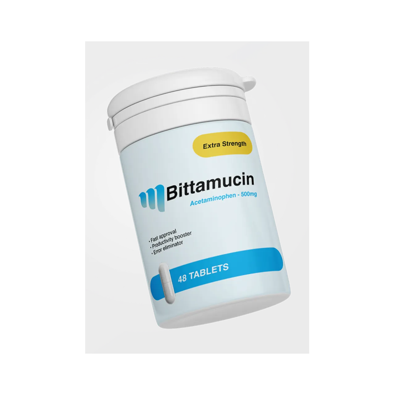 Image showing the label on a medical container, featuring product details, dosage information, and regulatory markings.