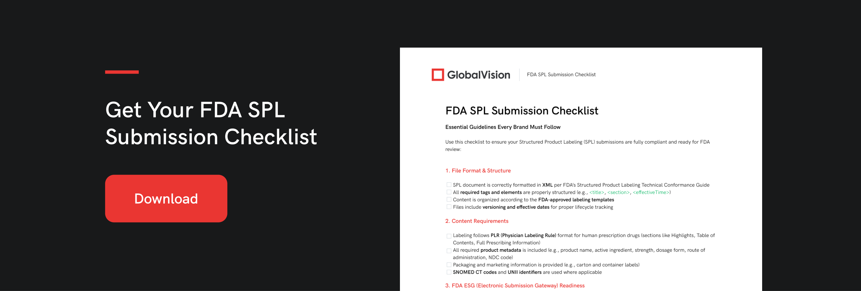 Image link to get your FDA SPL submission checklist