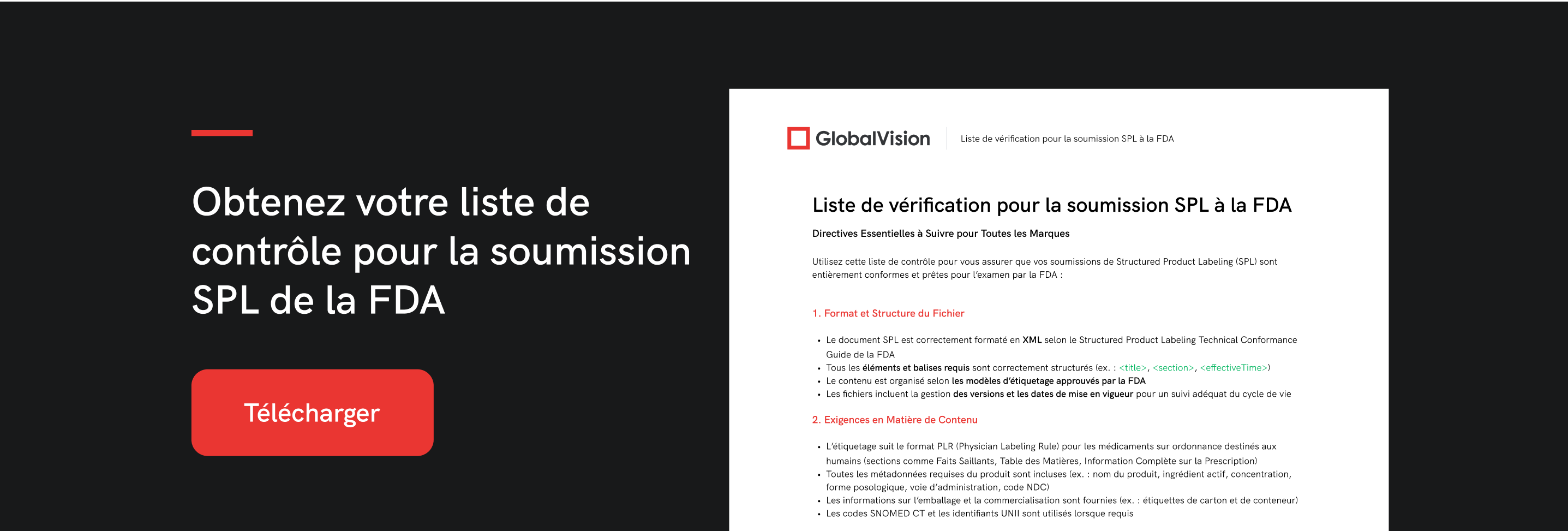 Lien de téléchargement pour un exemple de SPL XML au format PDF