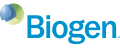 Logo of Biogen, featuring a blue and green design with the company name "Biogen." in a modern font.