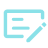 Icon of a document with lines representing text and a pencil, symbolizing writing or editing content.