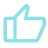 Blue thumbs-up icon.