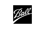 Ball Corporation logo on black background.