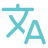 Icon of a stylized letter A with a star and Chinese character indicating translation.