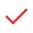 Red check mark icon.