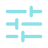 Icon of three horizontal sliders with knobs representing adjustment controls.