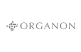 Organon company logo with a stylized star symbol.