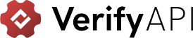 Verify API logo featuring a checkmark inside a hexagonal shape.
