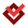 Red checkmark icon with a smaller black checkmark overlayed at the top right.