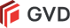 GVD company logo with abstract red geometric shape.