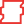Red square icon with a white magnifying glass and horizontal lines inside.