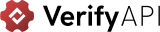 Verifyapi logo with a stylized shield and a checkmark inside.