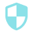 Shield icon with a padlock in the center, symbolizing security or protection.