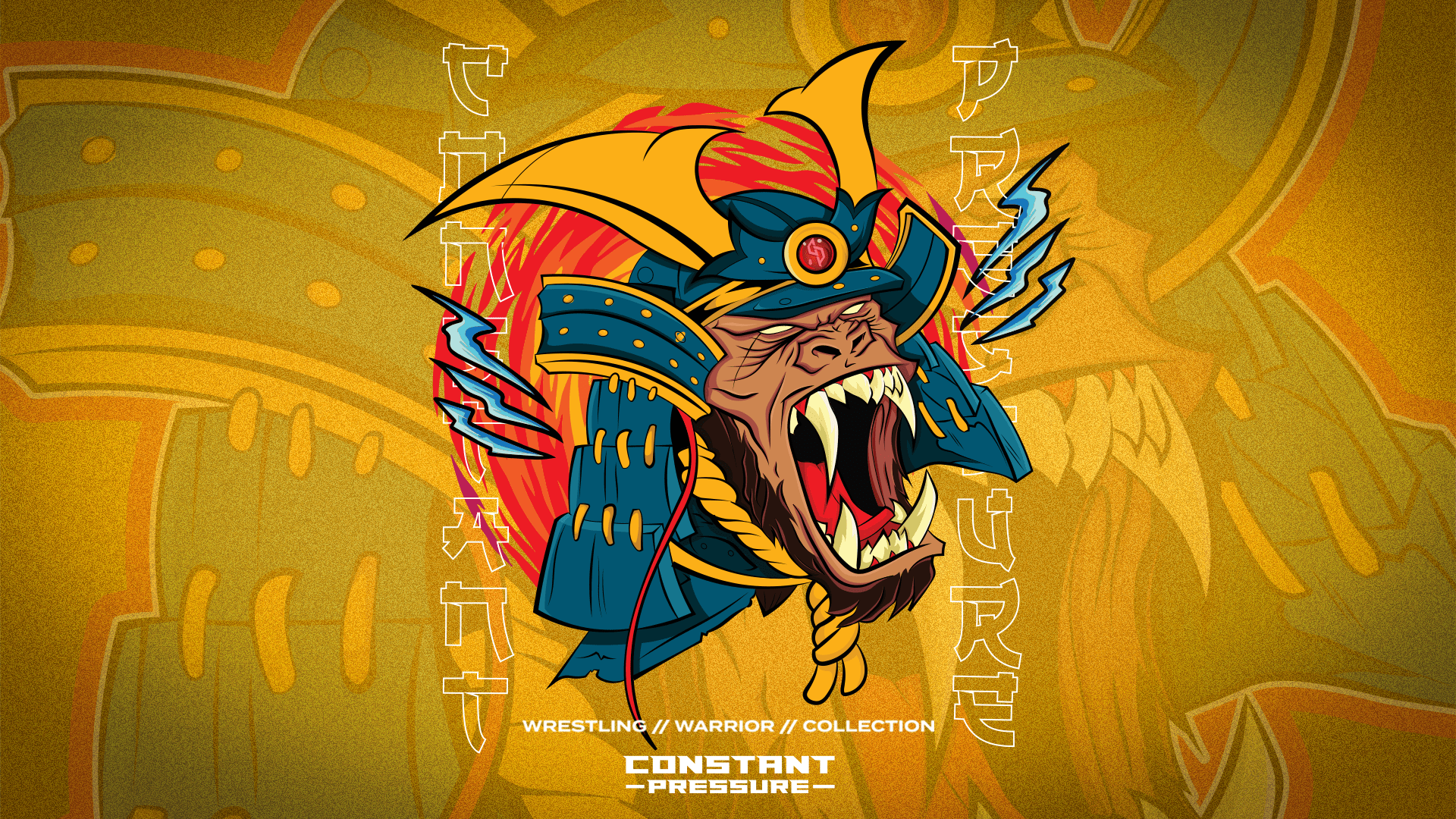 Monkey illustration warrior collection