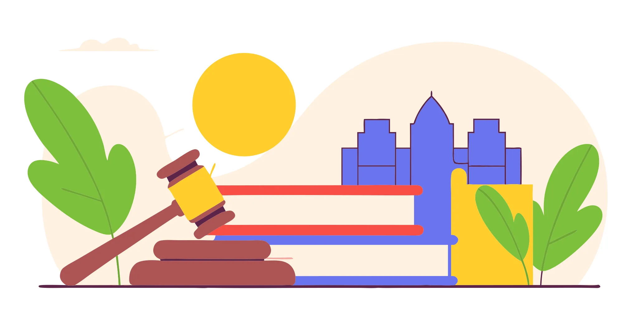 Best debt defense lawyer in San Antonio. Gavel and cityscape.