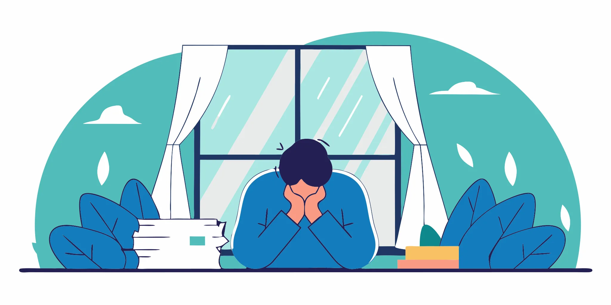 Person at a desk worried about what happens if a credit card company sues you.