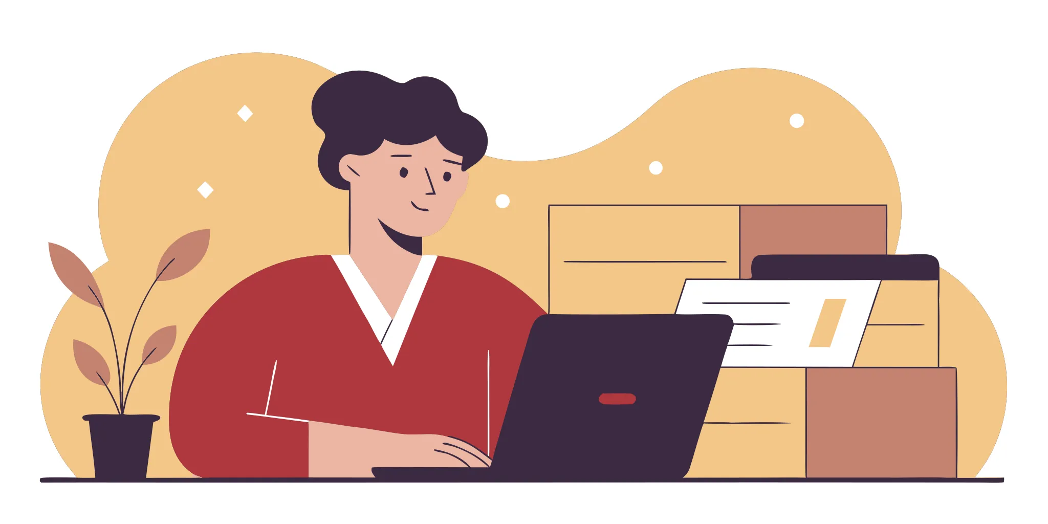 A person reviewing court documents on a laptop to respond to a credit card lawsuit.