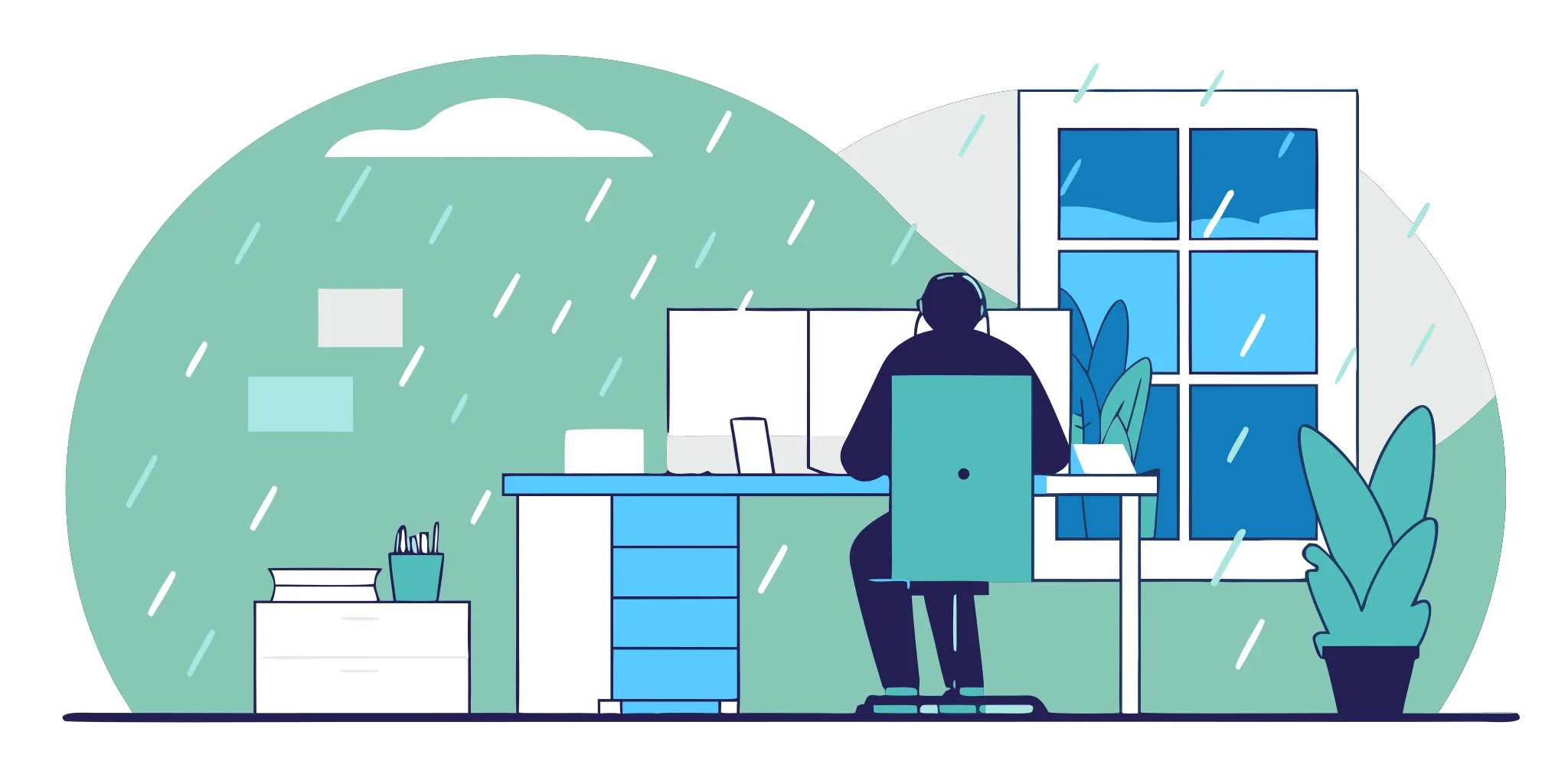 A concerned person uses a computer to find out if someone is suing them.