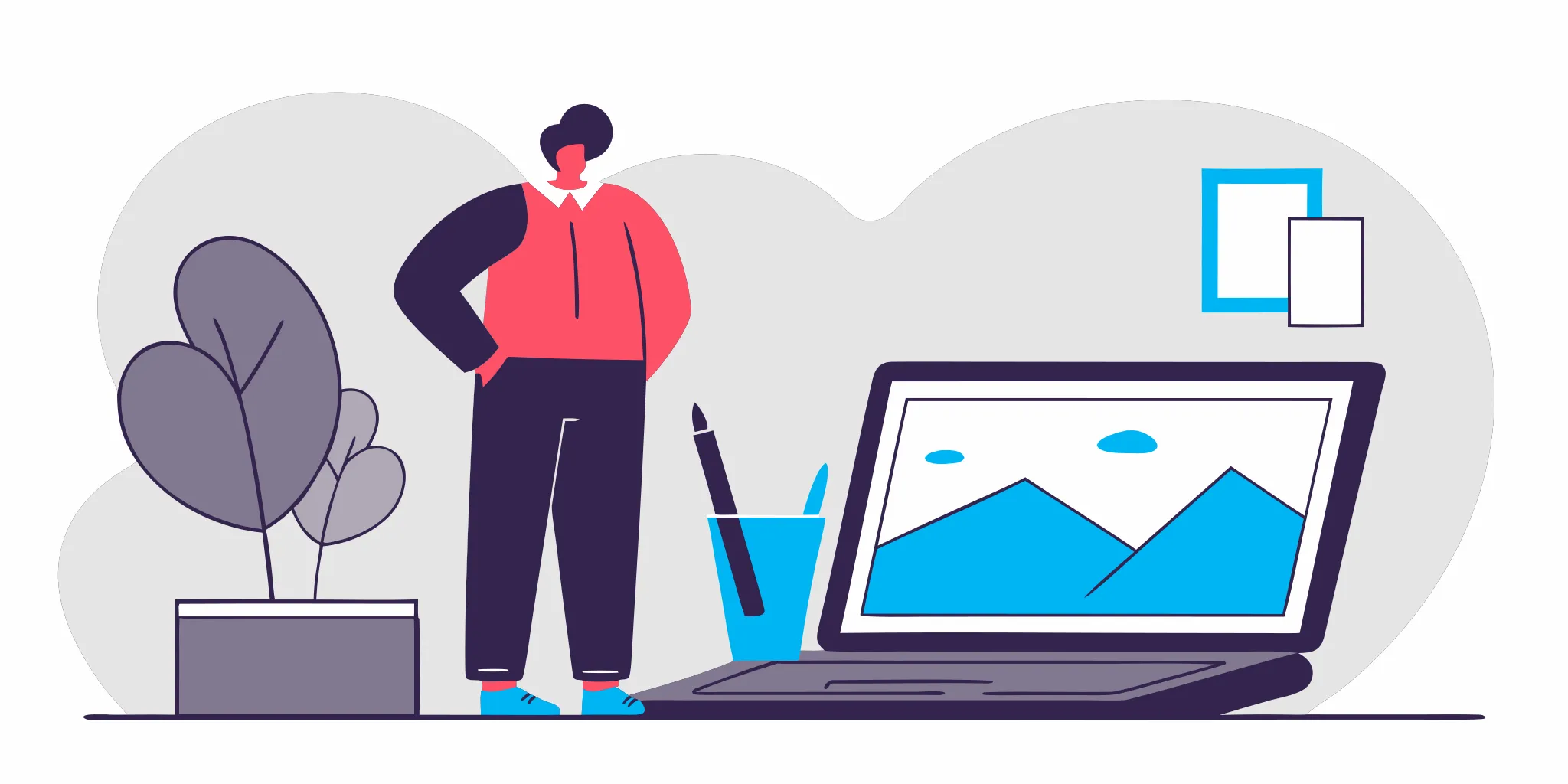 A person at a desk with a laptop, responding to a Bank of America credit card debt lawsuit.