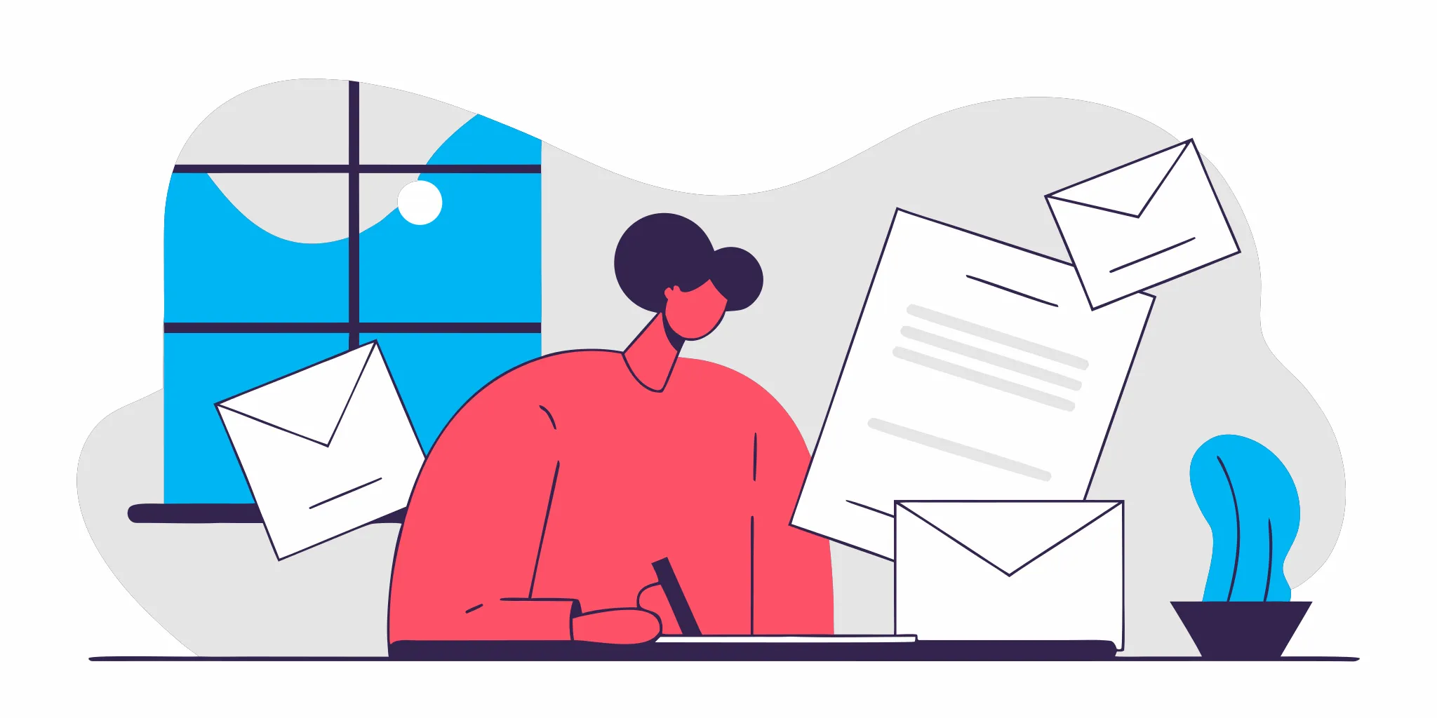 A person writing a response to a lawsuit from Discover.