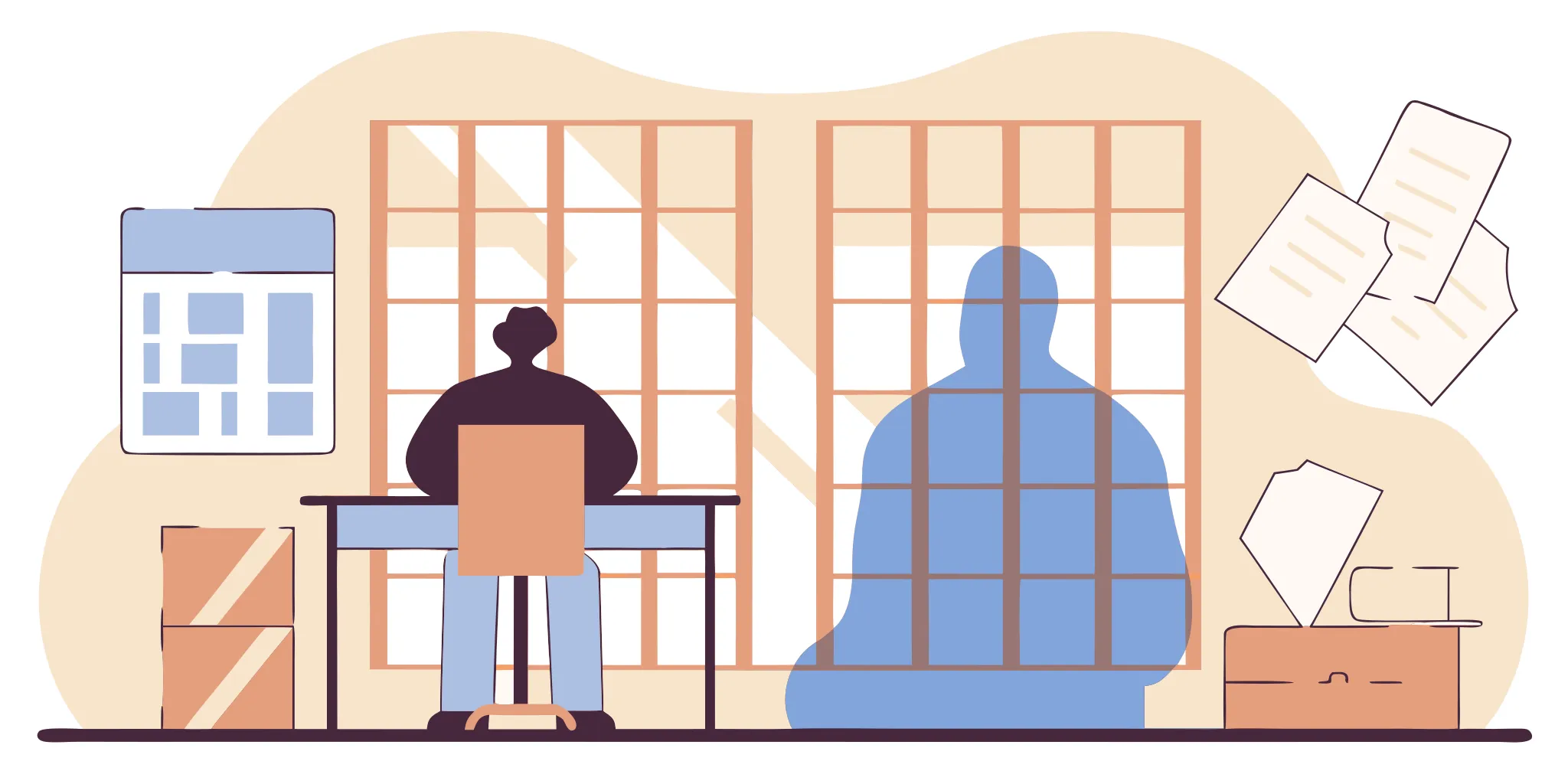 Person reviewing legal documents after receiving a lawsuit for debt.