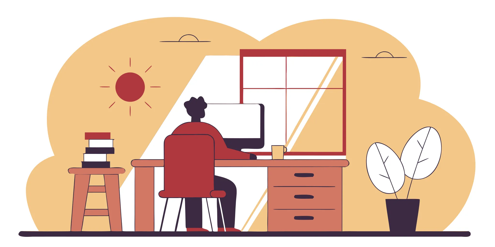 A concerned person at a desk reviews lawsuit papers from Discover Card.