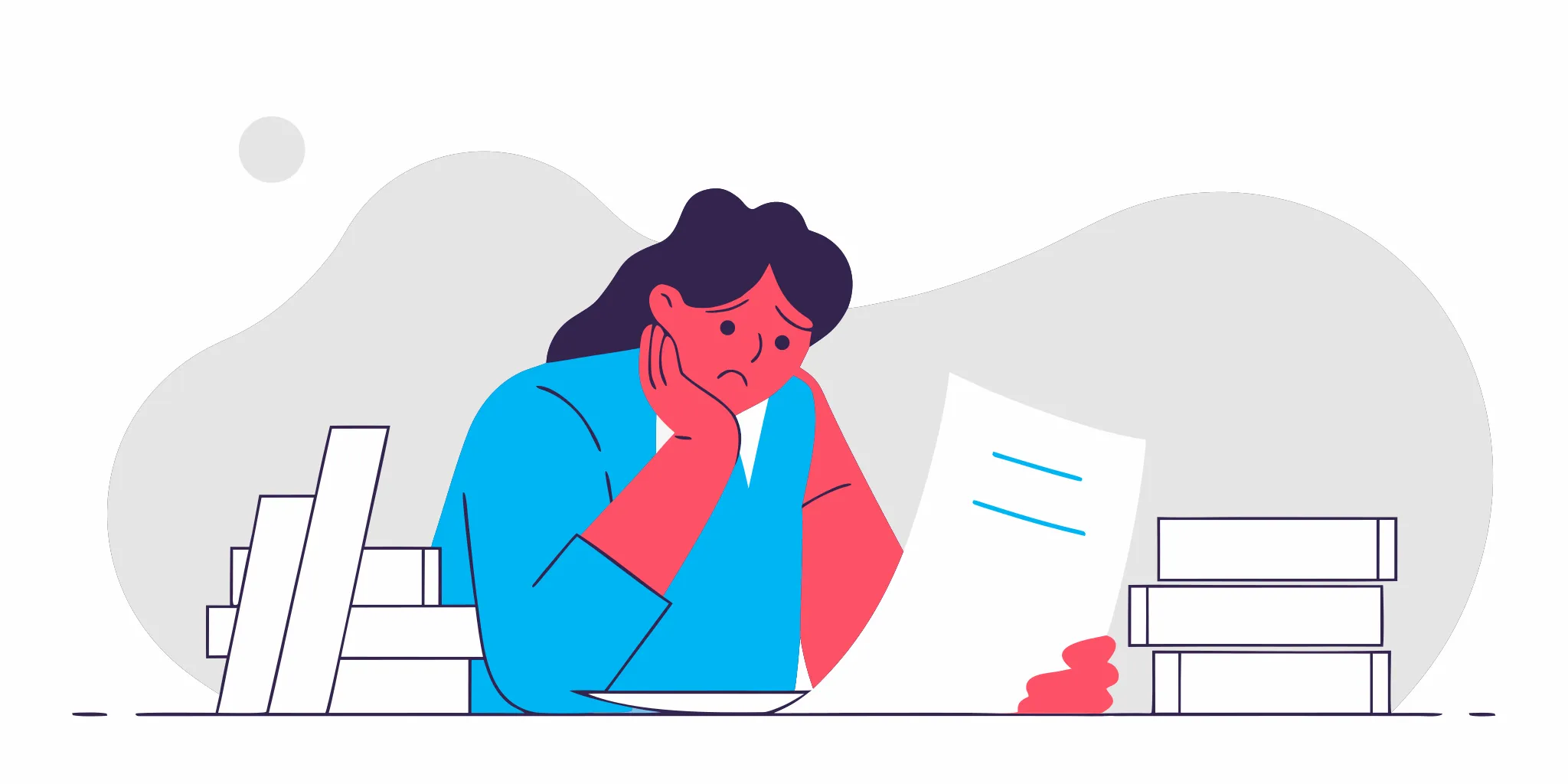 A person stressed about a lawsuit figures out what to do when a credit card company sues.