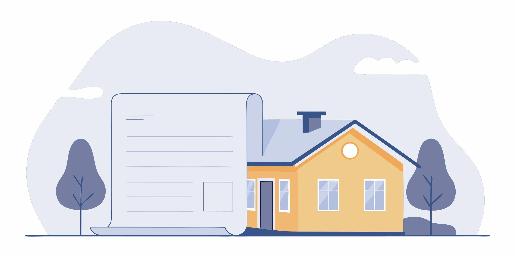 A house at risk from a hospital lawsuit over unpaid medical bills.