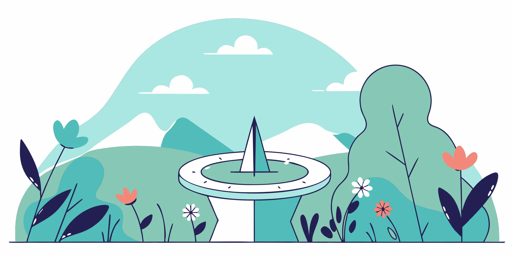 A sundial marks the deadline for the Idaho statute of limitations on debt.