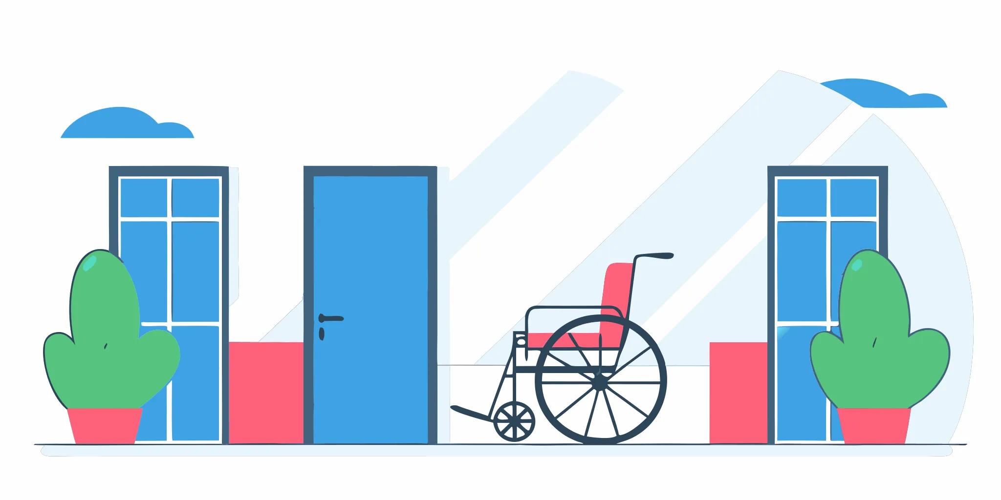 An empty wheelchair in a hospital hallway, a guide on what hospitals do with unpaid medical bills and write-offs.