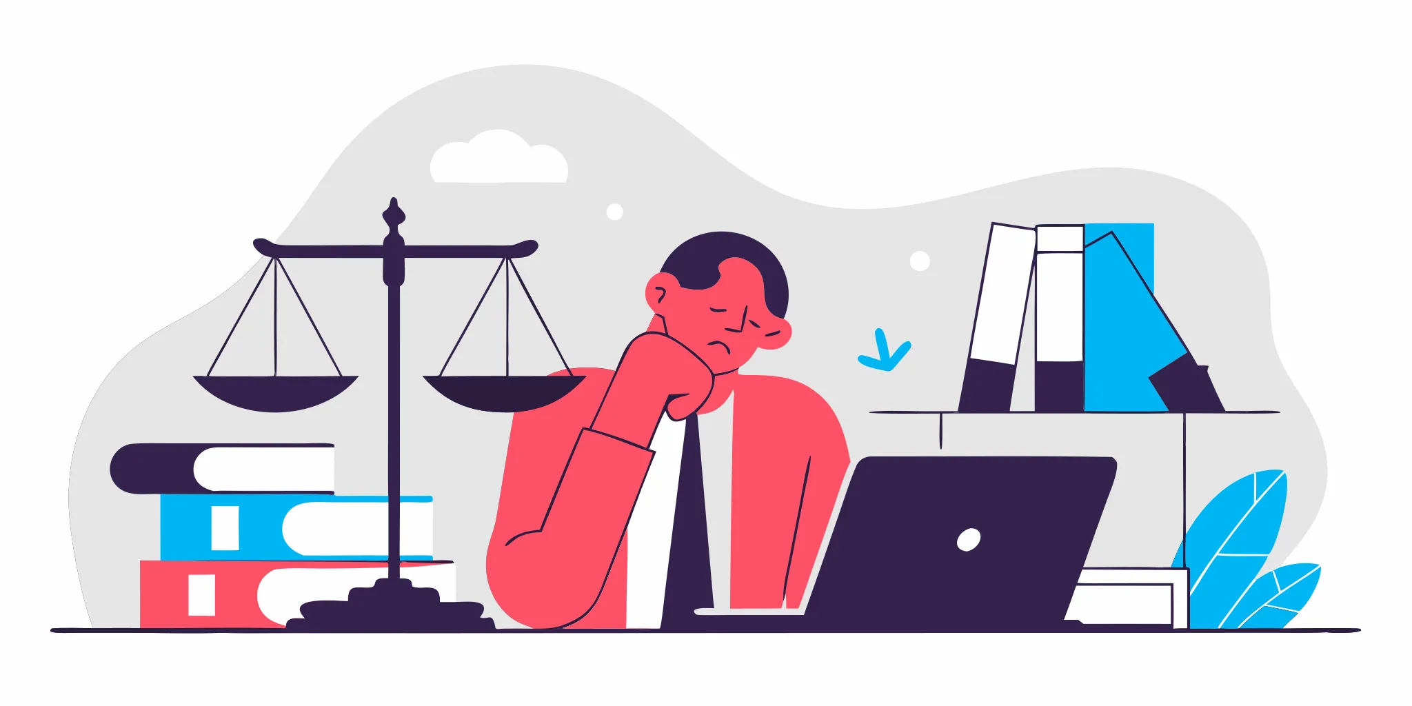 Man at a desk with legal papers, learning how to respond to a lawsuit filed against him.