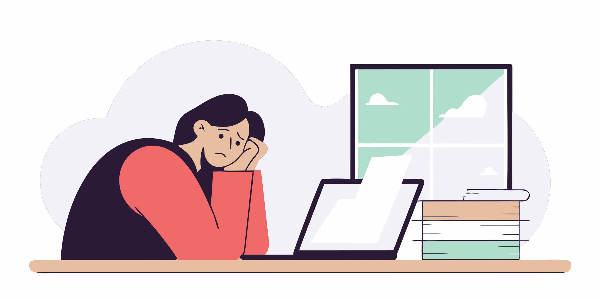 Worried person reviewing legal papers after being sued by Discover.