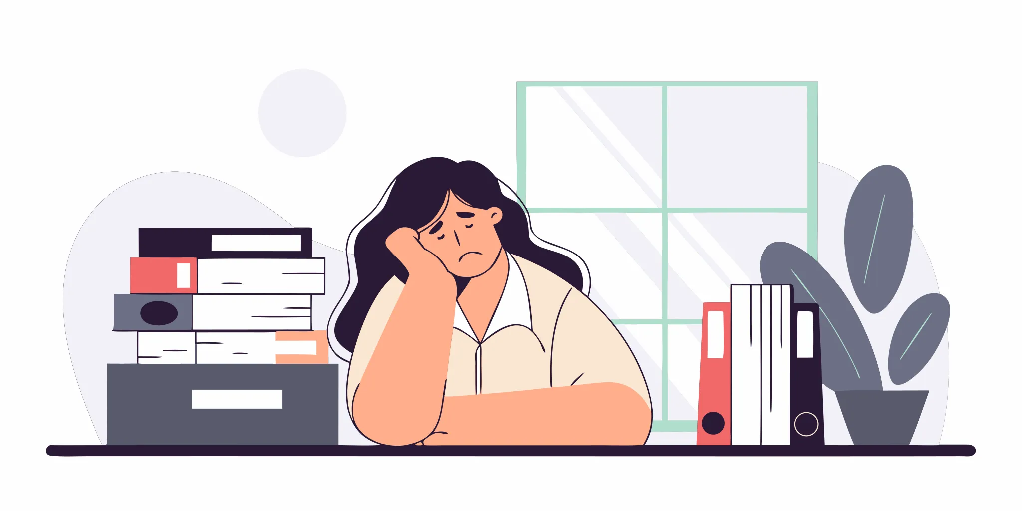 A woman stressed by legal papers from a bank lawsuit for unpaid credit card debt.