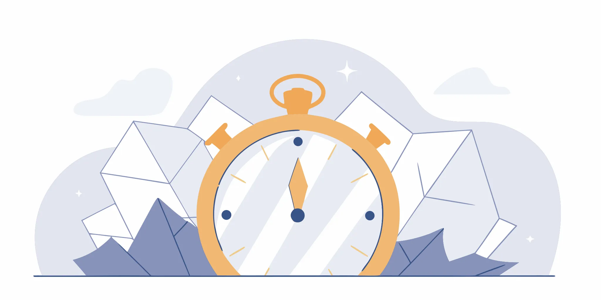 A stopwatch representing the statute of limitations and if disputing a debt restarts it.