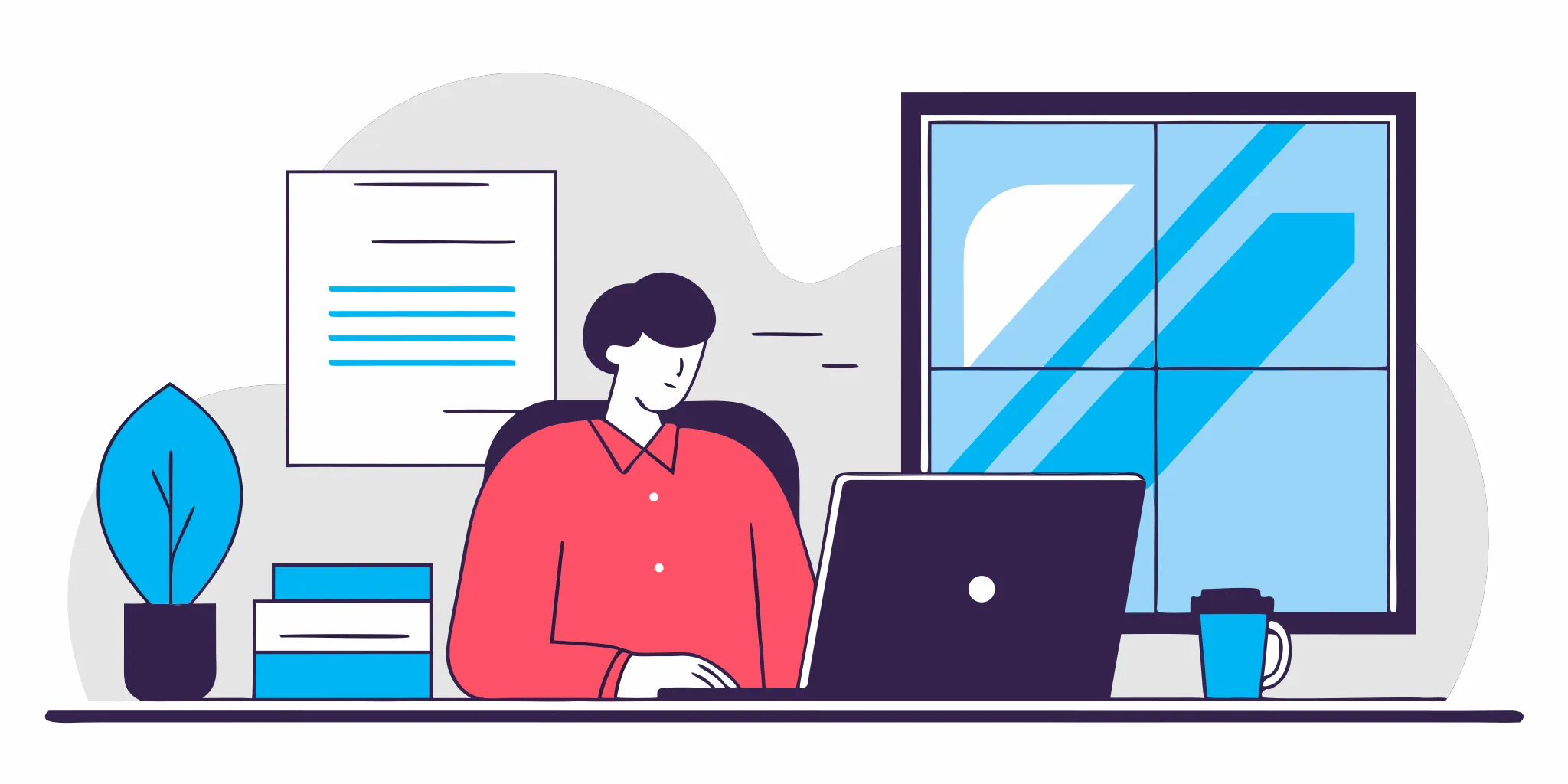 Person at a desk writing a sample debt dispute letter.