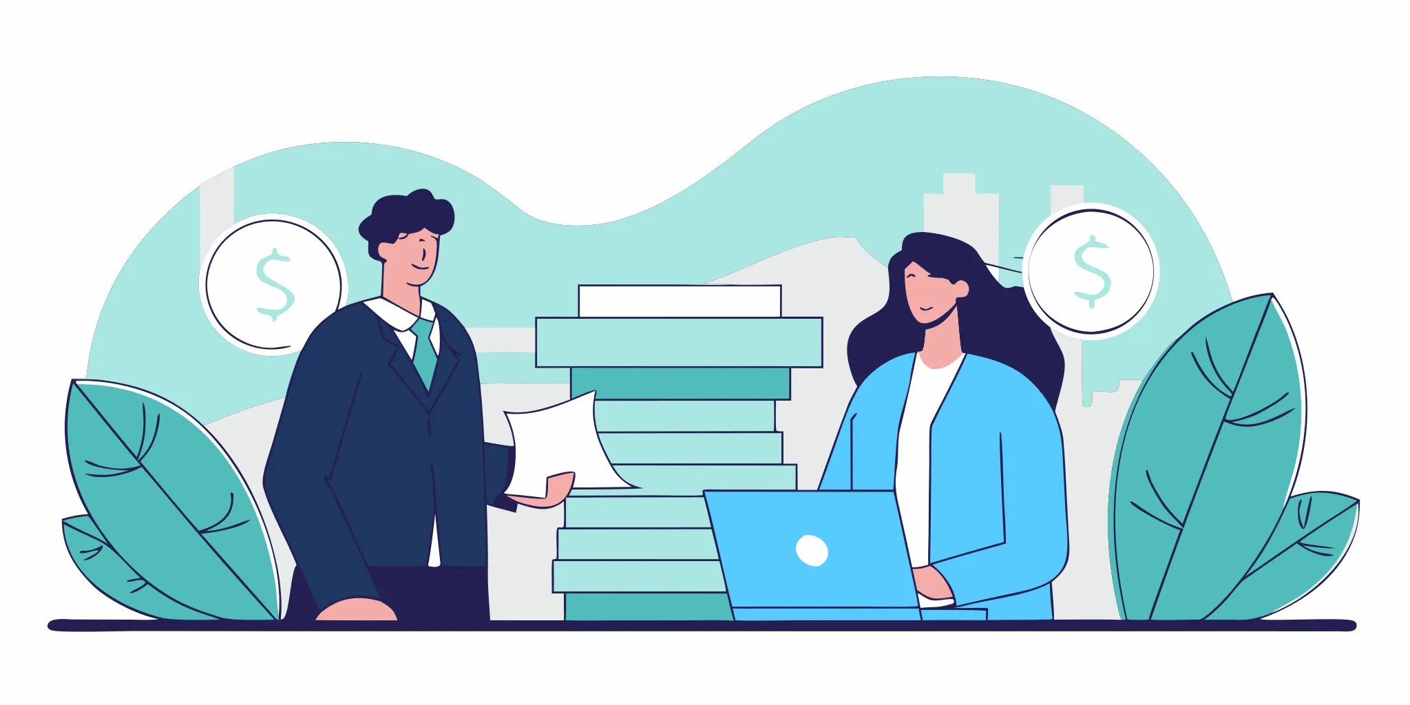 Two people reviewing legal options after being sued for credit card debt.