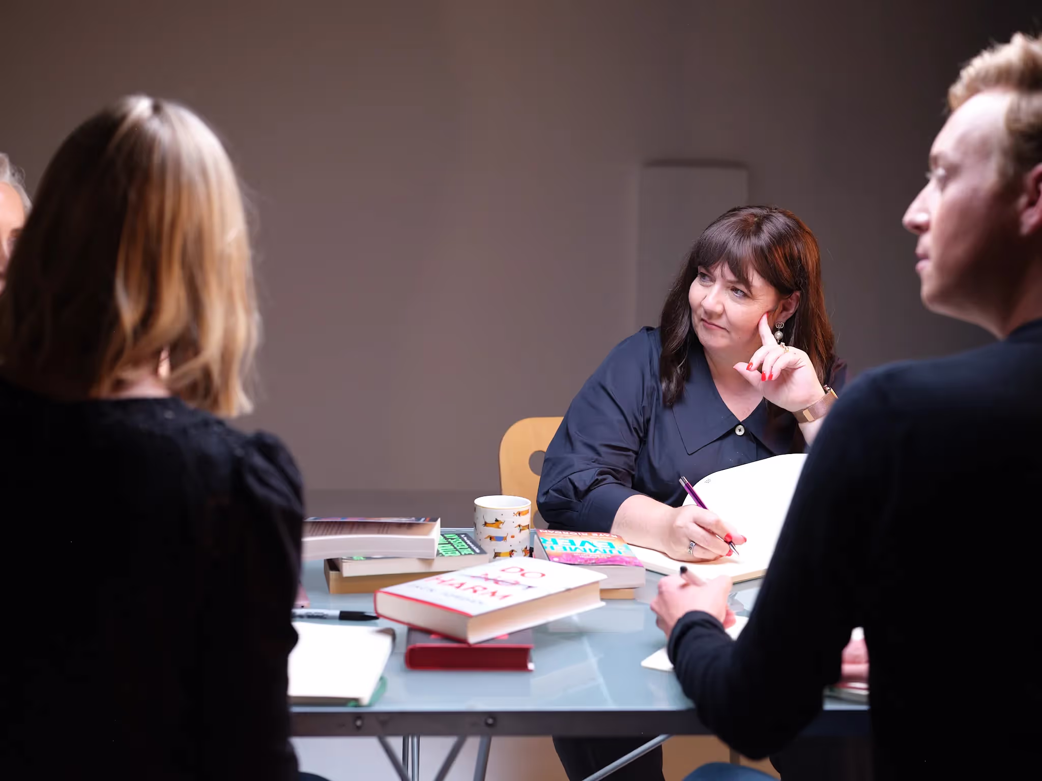 The Novelry Team working together