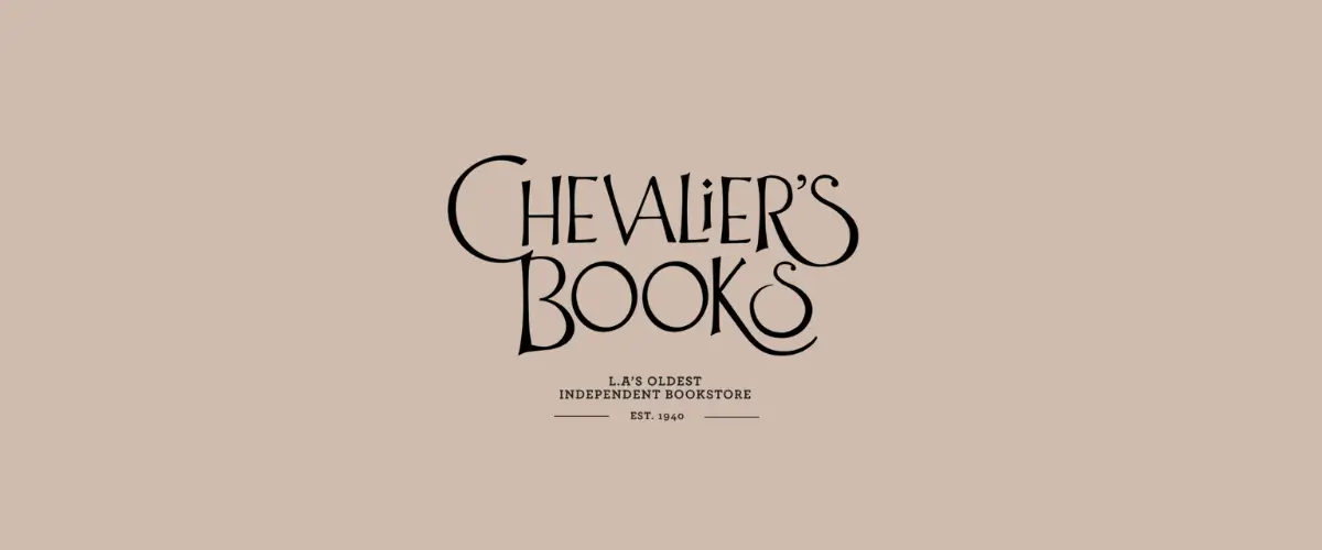 Logo of Chevalier's Books, California.