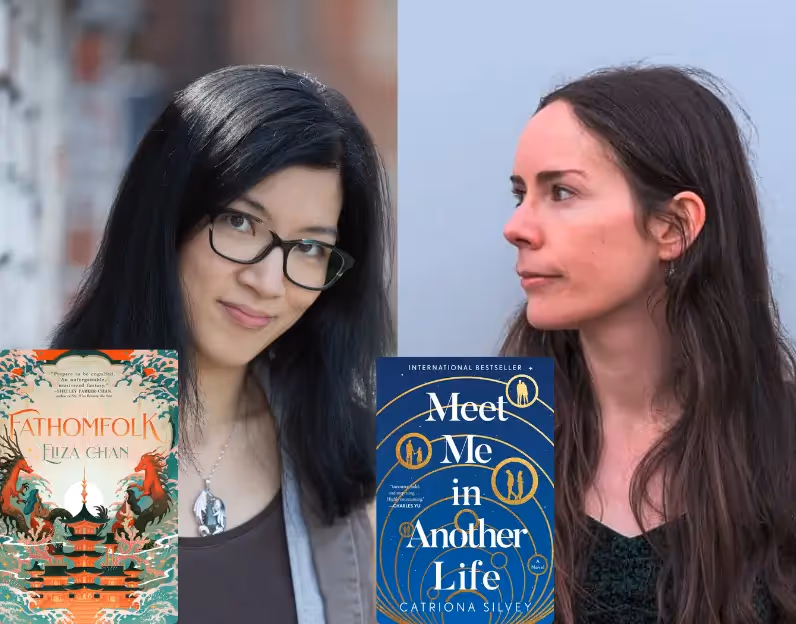 Live writing class with authors Eliza Chan and Catriona Silvey.