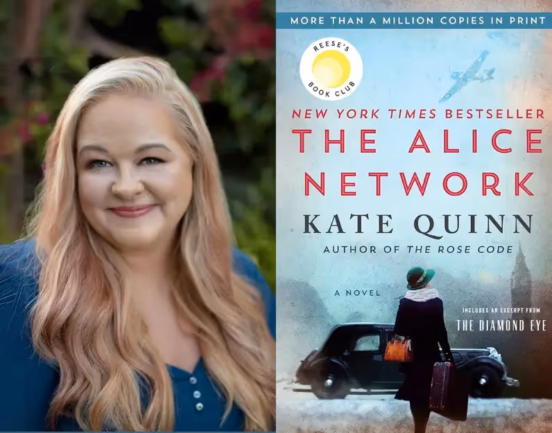 Live writing class with author Kate Quinn.
