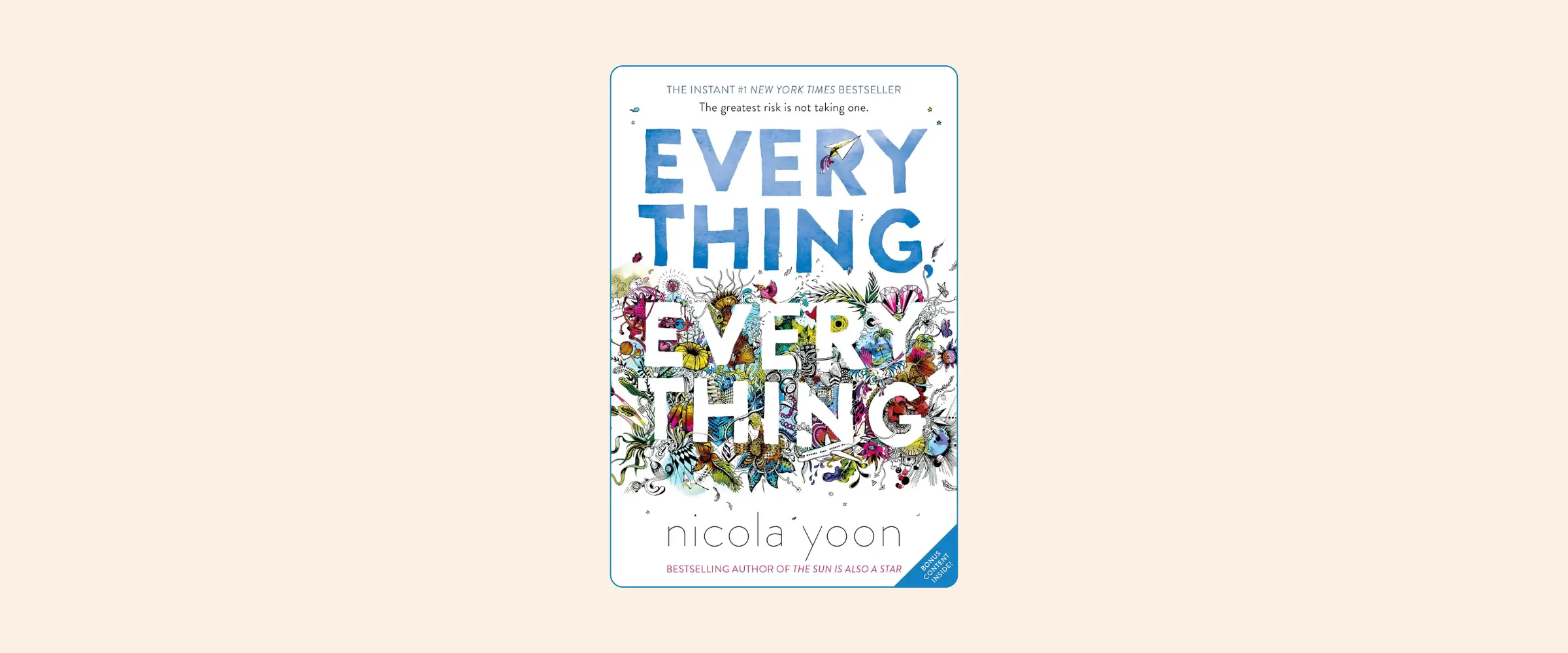 Cover of the book Everything, Everything by Nicola Yoon.