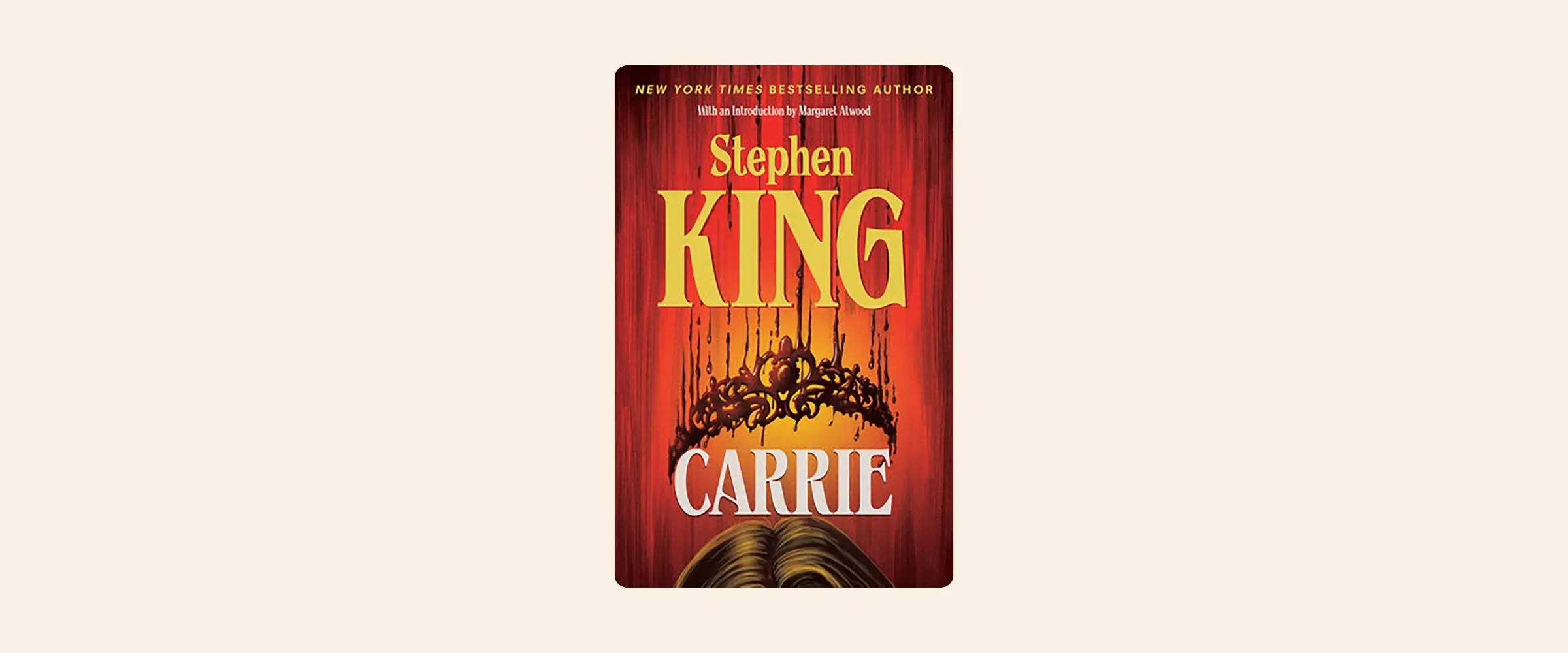 Cover of the book Carrie by Stephen King.